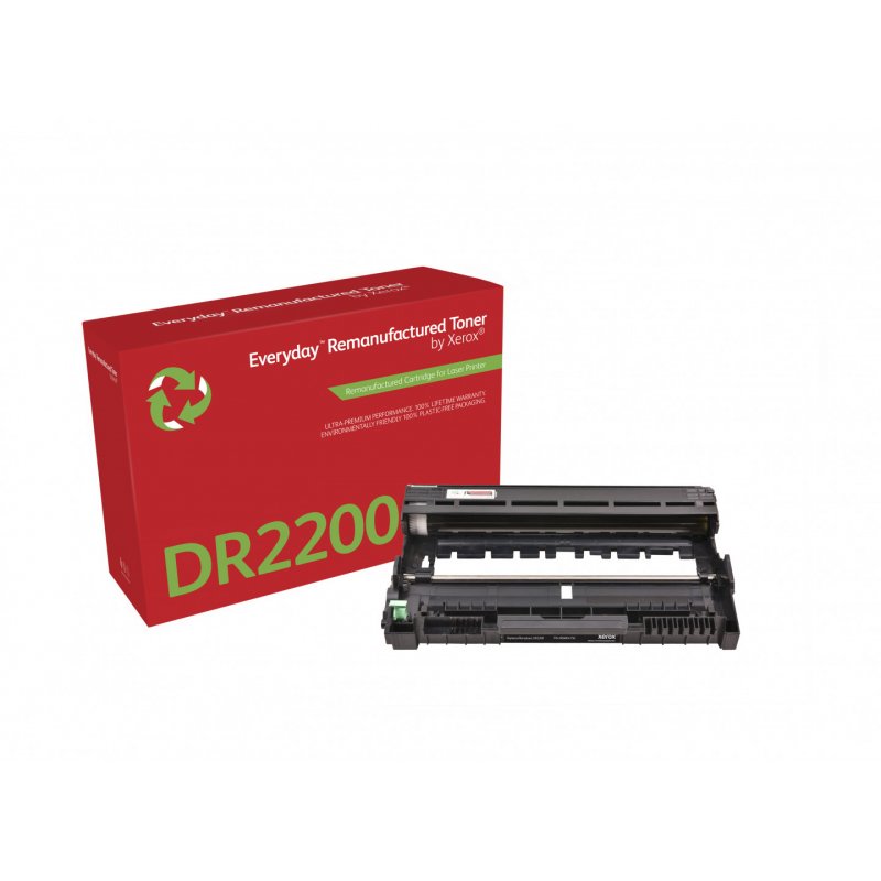 Everyday Remanufactured Drum by Xerox replaces Brother DR2200, Standard Capacity