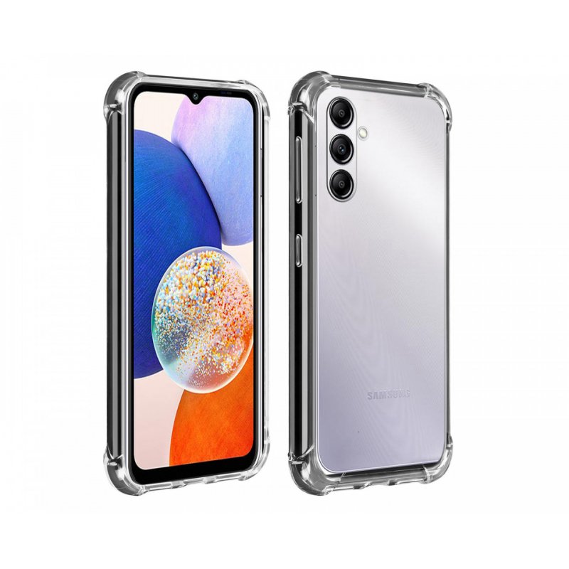GALAXY A14 TRANSPARENT SHOCK ABSORBER CASE WITH ULTRA REINFOR