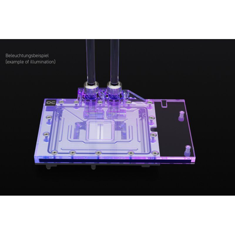 Alphacool Eisblock Aurora Refroidisseur par eau + plaque arrière