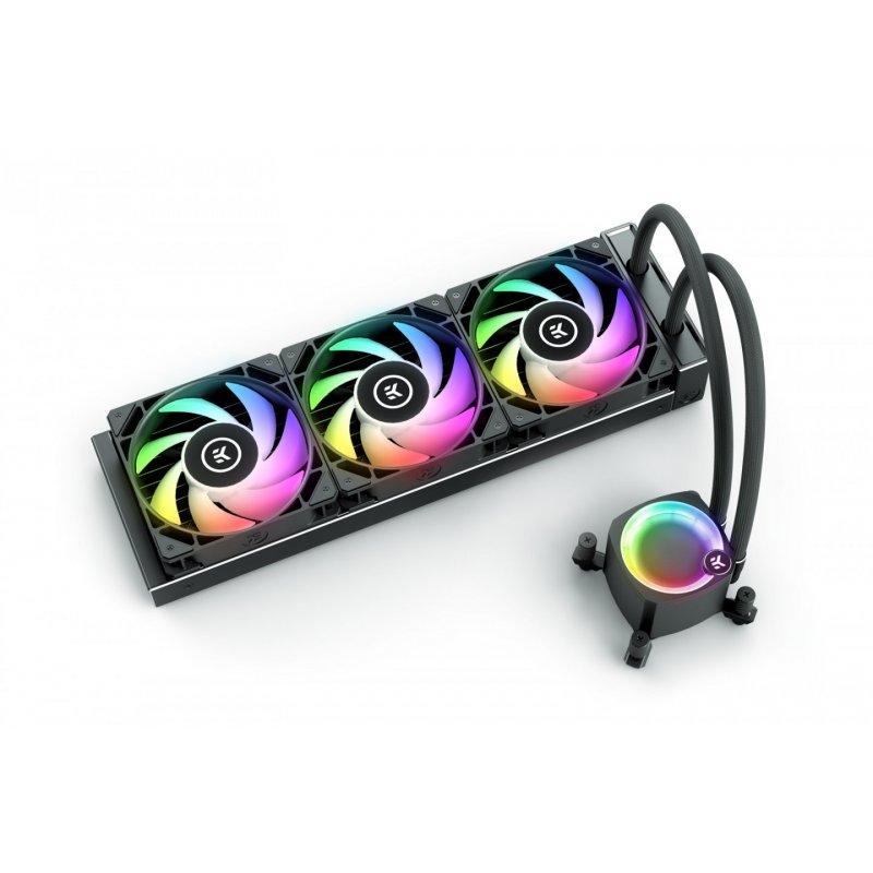 EK Water Blocks Nucleus AIO CR360 Lux D-RGB Processor All-in-one liquid cooler 12 cm Black 1 pc(s)
