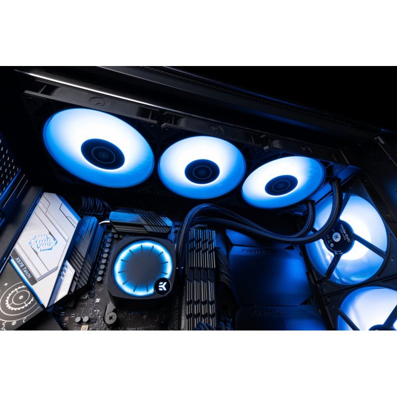 EK Water Blocks Nucleus AIO CR360 Lux D-RGB Processeur Refroidisseur de liquide tout-en-un 12 cm Noir 1 pièce(s)