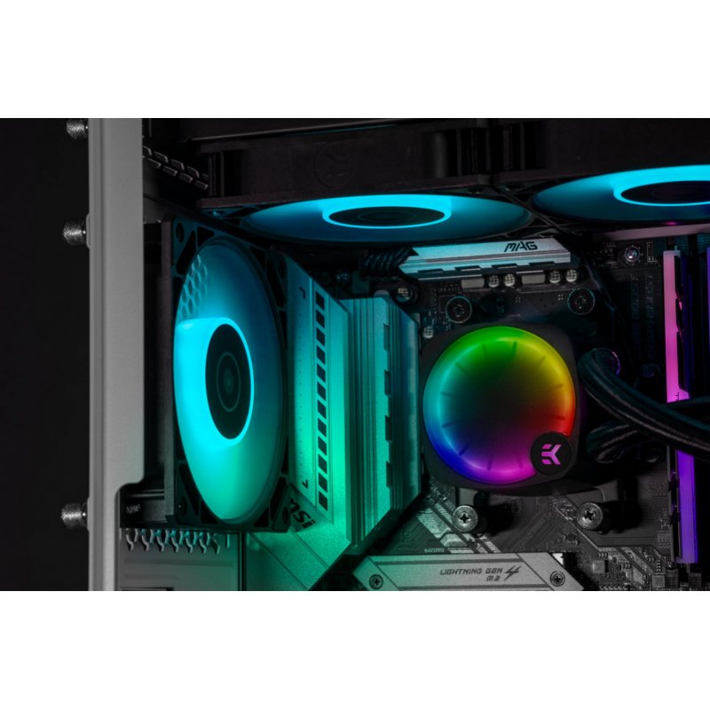 EK Water Blocks Nucleus AIO CR360 Lux D-RGB Processor All-in-one liquid cooler 12 cm Black 1 pc(s)