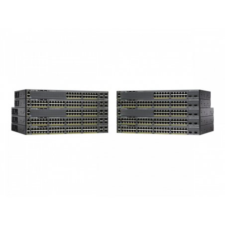 Cisco Small Business C2960X24TS-L, Refurbished Managed L2/L3 Gigabit Ethernet (10/100/1000) 1U Black