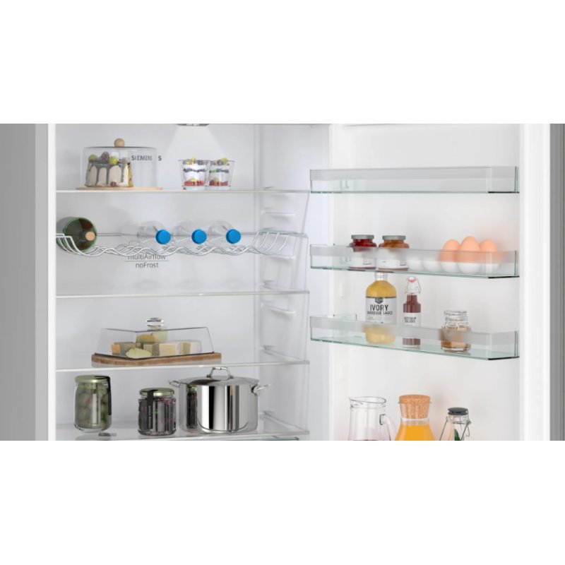 Siemens iQ300 KG49NXIBF fridge-freezer Freestanding 440 L B Stainless steel