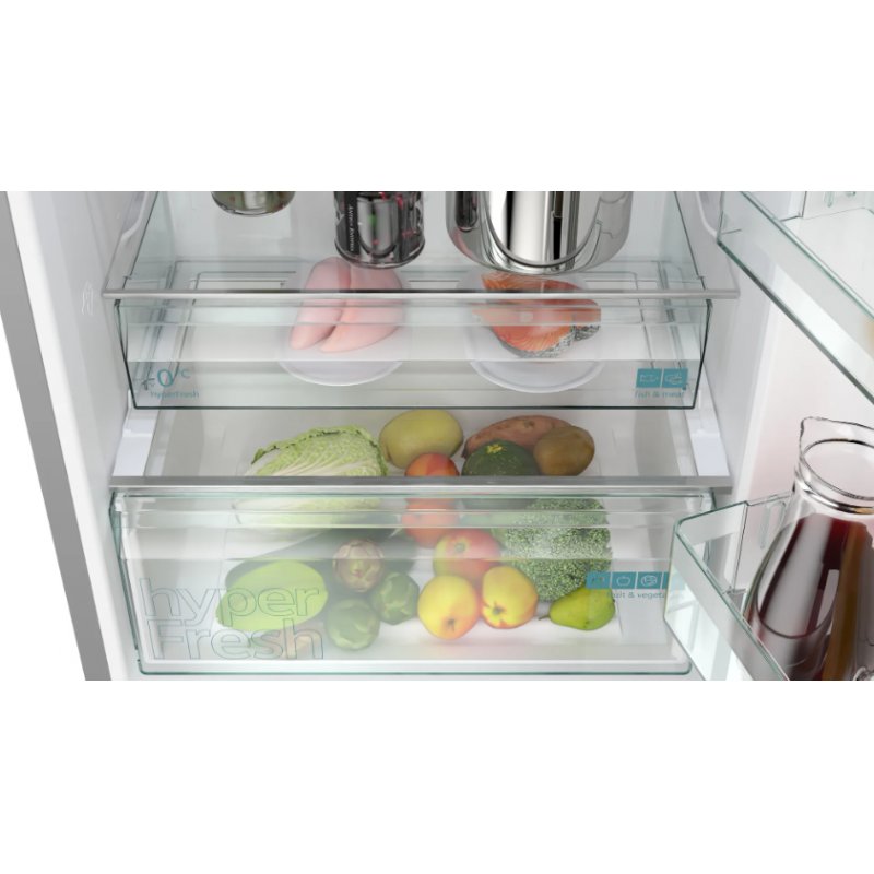 Siemens iQ300 KG49NXIBF réfrigérateur-congélateur Pose libre 440 L B Acier inoxydable