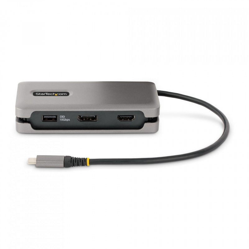 StarTech.com USB-C Multiport Adapter - 4K 60Hz HDMI/DP - 3-Port USB Hub - 100W Power Delivery Pass-Through - GbE - Trave