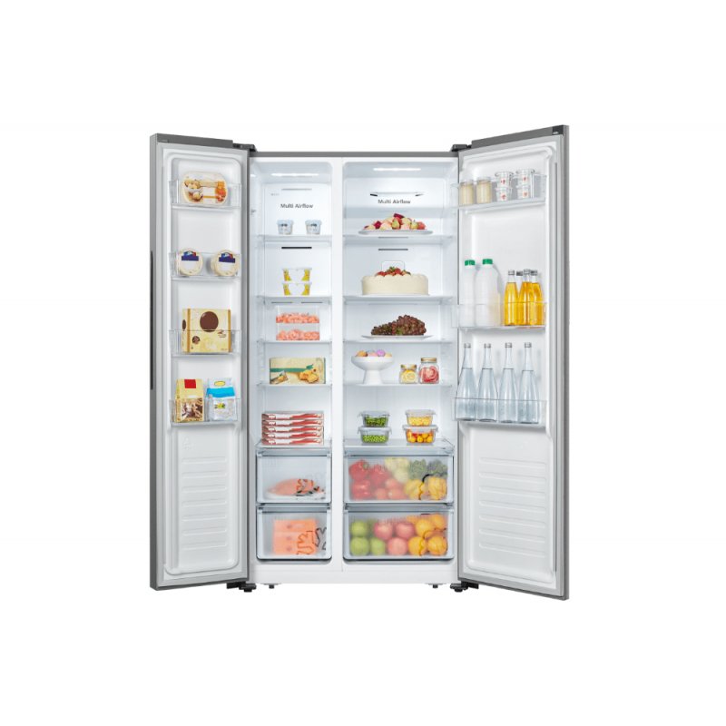 Hisense RS677N4ACC side-by-side refrigerator Freestanding 519 L C Stainless steel
