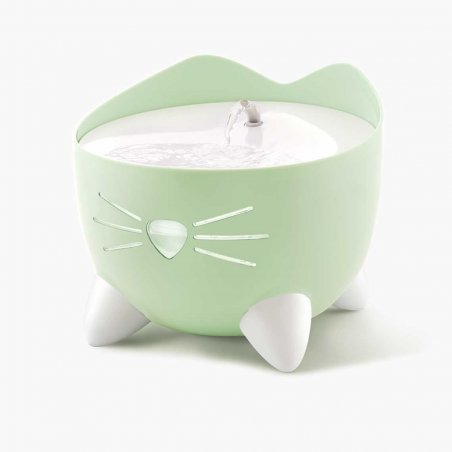 Catit PIXI gamelle et abreuvoir pour chiens et chats Vert Chat Fontaine à eau automatique pour animaux de compagnie