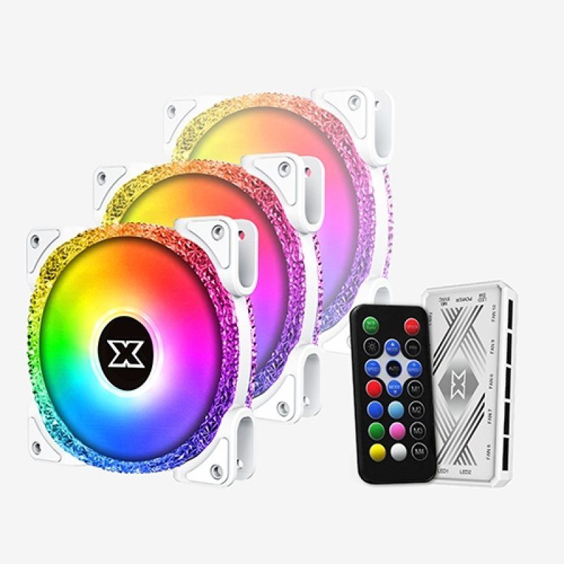 Xigmatek Galaxy III Royal Arctic Computer case Fan 12 cm White