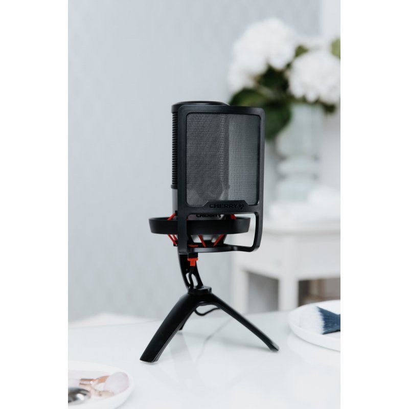 CHERRY Streaming UM POP FILTER Microphone black Schutzfilter für saubere Sprachaufnahmen