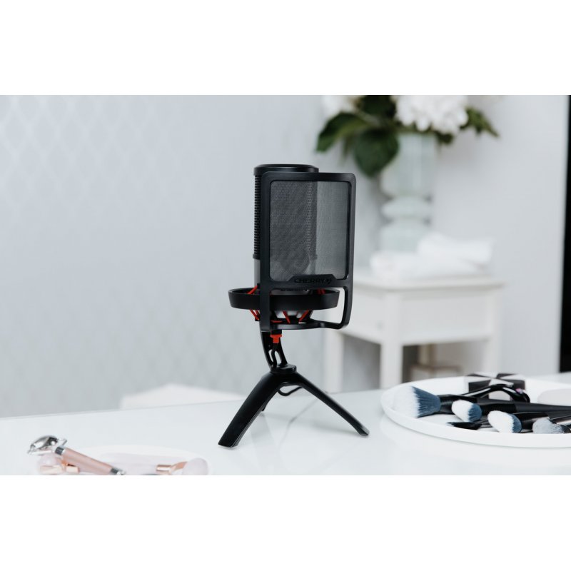 CHERRY Streaming UM POP FILTER Microphone black Schutzfilter für saubere Sprachaufnahmen