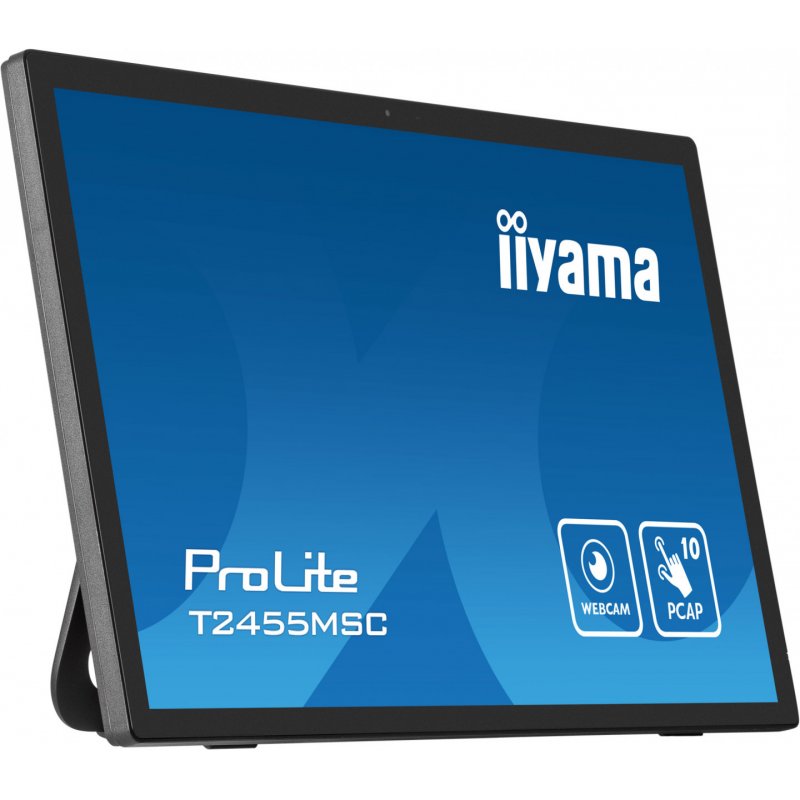 iiyama T2455MSC-B1 affichage de messages Panneau plat de signalisation numérique 61 cm (24") LED 400 cd/m² Full HD Noi