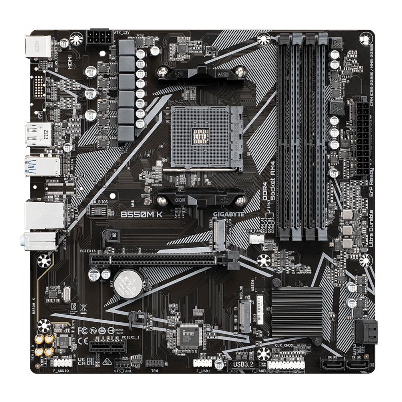 Gigabyte B550M K 1.0 motherboard AMD B550 Socket AM4 micro ATX