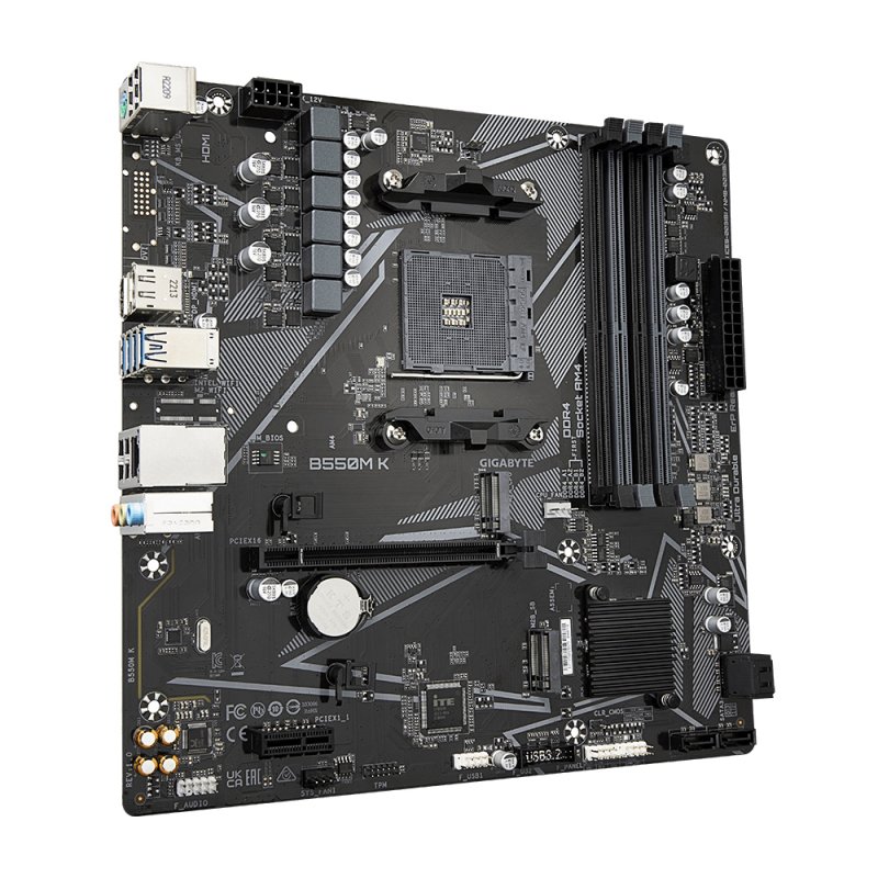 Gigabyte B550M K 1.0 motherboard AMD B550 Socket AM4 micro ATX