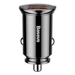 Baseus Car Charger Circular Plastic A+C PPS PD3.0 + QC4.0 + 30W Black (CCALL-YS01)
