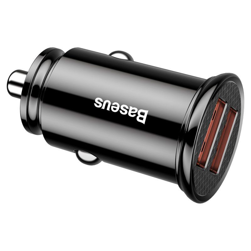 Baseus AB30BK chargeur d'appareils mobiles Universel Noir Allume-cigare Auto