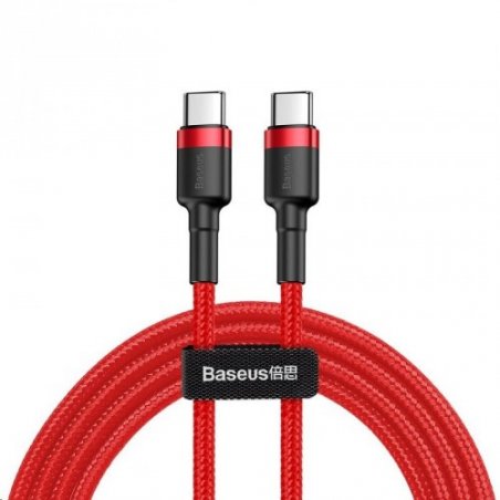 Baseus Cafule câble USB 2 m USB C Noir, Rouge