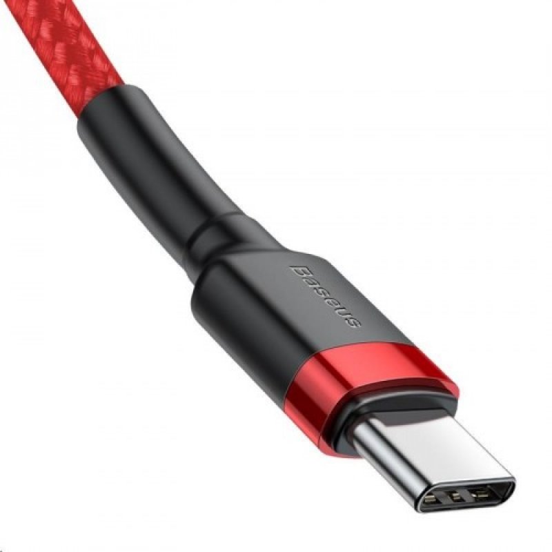 Baseus Cafule câble USB 2 m USB C Noir, Rouge