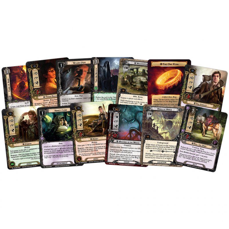 Fantasy Flight Games Lord Of The Rings Lcg: The Fellowship Of The Ring Saga Expansion Extension de jeu de société Jeu 