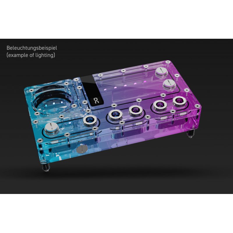 Alphacool Core Distro Plate 240 mm Rechts VPP/D5 - Acryl