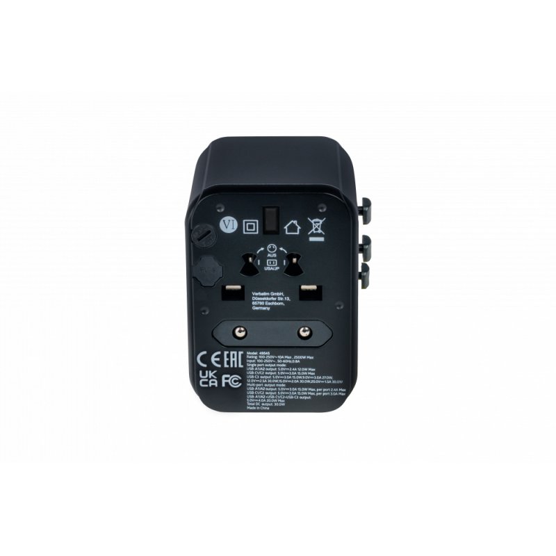 Verbatim 49545 adaptateur prise d'alimentation Universel