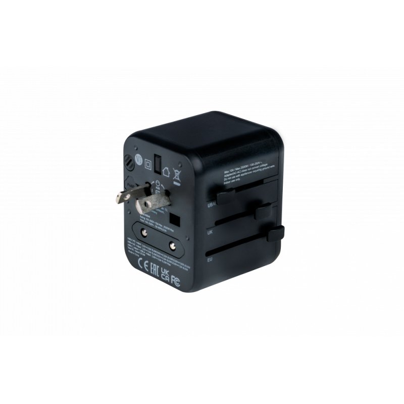 Verbatim 49544 power plug adapter Universal Black
