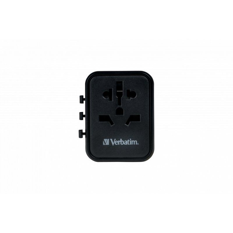 Verbatim 49544 adaptateur prise d'alimentation Universel Noir