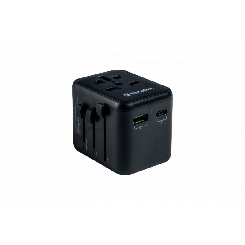 Verbatim 49544 adaptateur prise d'alimentation Universel Noir