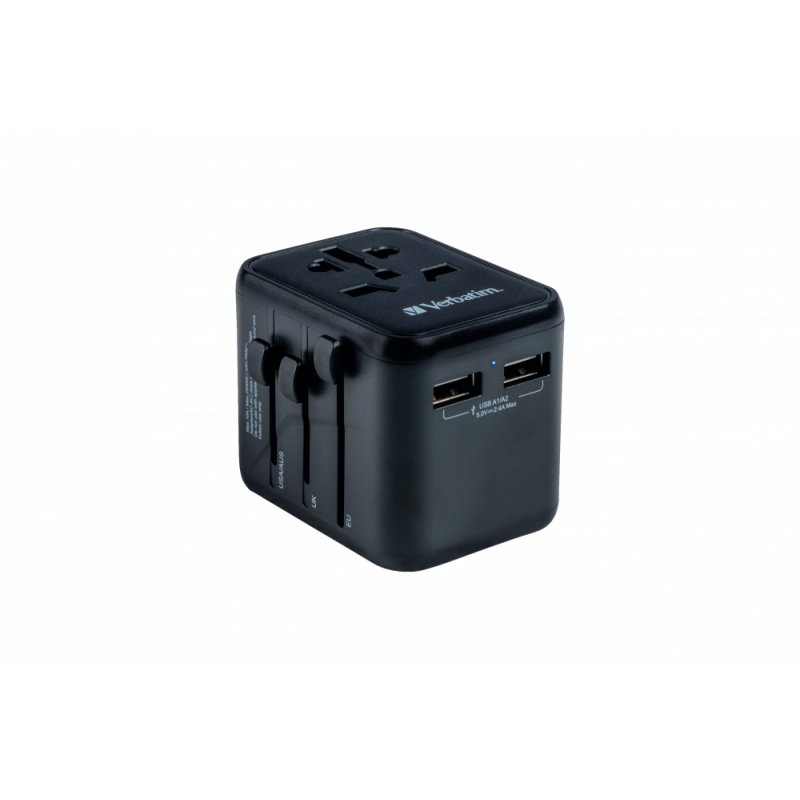 Verbatim 49543 power plug adapter Universal Black