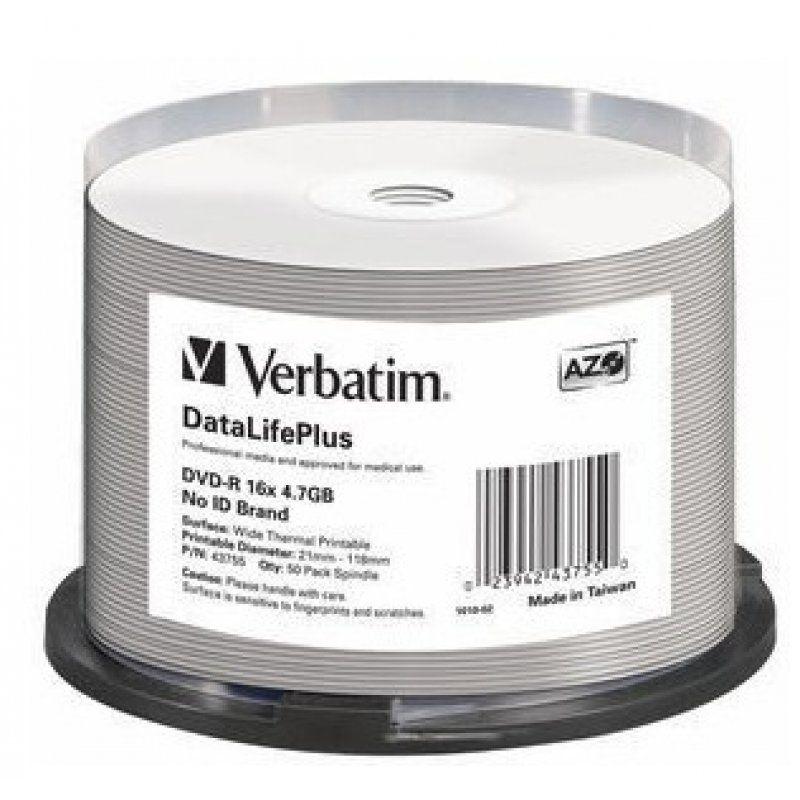 VERBATIM DVD-R AZO 4.7GB 16X SP50