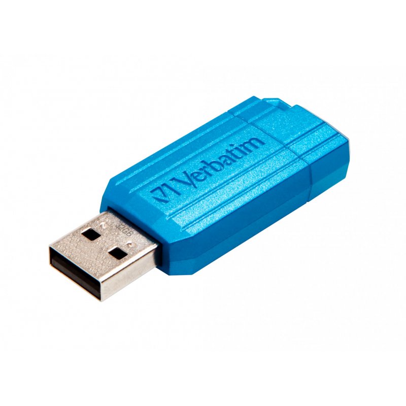 Verbatim PinStripe - USB Drive 32 GB - Caribbean Bluee