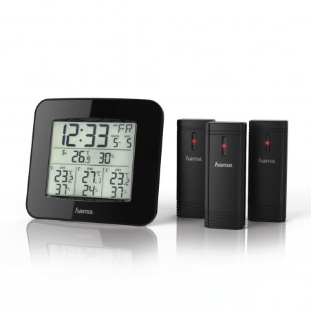 HAMA EWS-Trio Wetterstation schwarz (00186311)