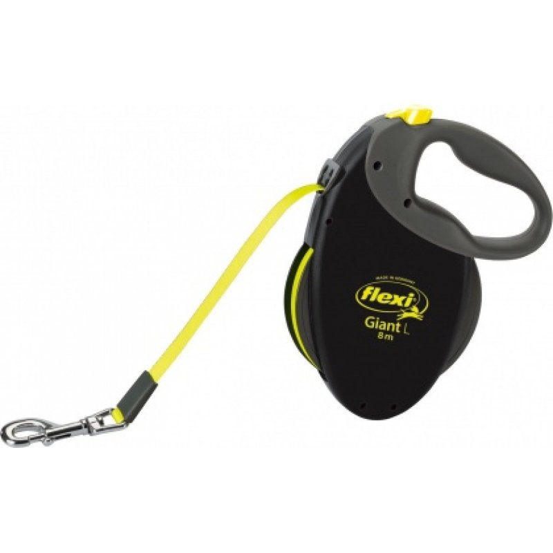 TRIXIE NEON GIANT L 8 m Noir, Jaune Chien Laisse avec enrouleur