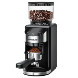 Romm Kaffeemühle EKM 400           sr/bk  mit Kegelmahl- werk und  Antistatik-Funk