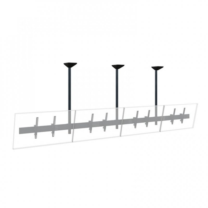 Hagor 3314 monitor mount / stand 165.1 cm (65") Black Ceiling