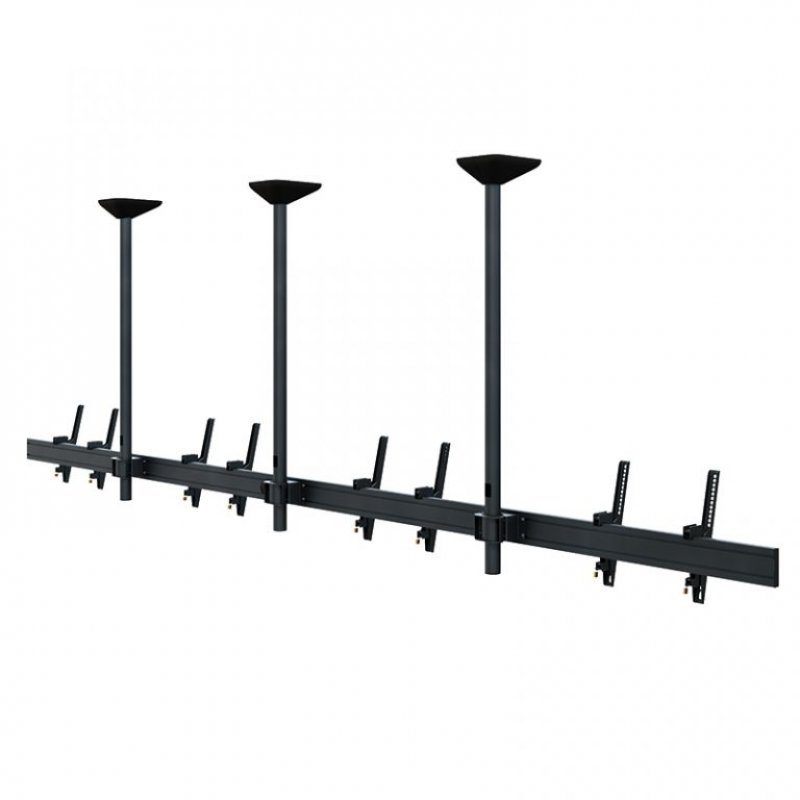 Hagor 3314 monitor mount / stand 165.1 cm (65") Black Ceiling