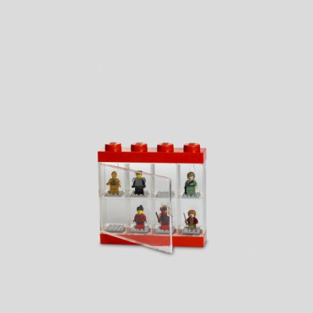 R.C. LEGO Minifiguren Display Case 8 rot  RC40650001
