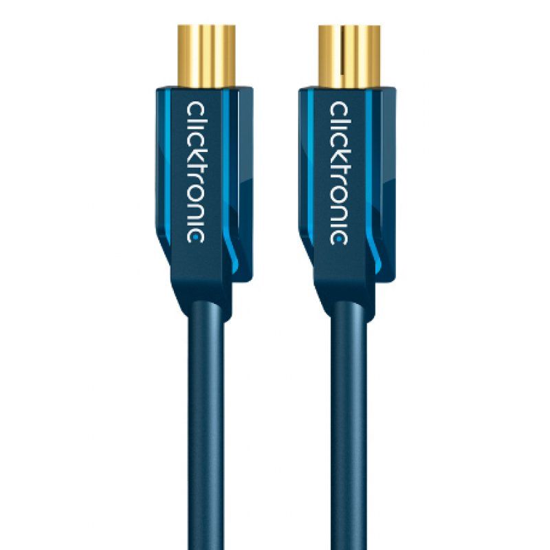 ClickTronic 3m Antenna Cable coaxial cable Coax M Coax FM Blue