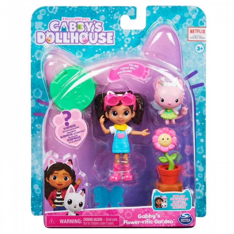 Gabby's Dollhouse GABBY ET LA MAISON MAGIQUE - PACK 2 FIGURINES ET ACCESSOIRES - Gabby, 1 Figurine Chat Et Accessoires -