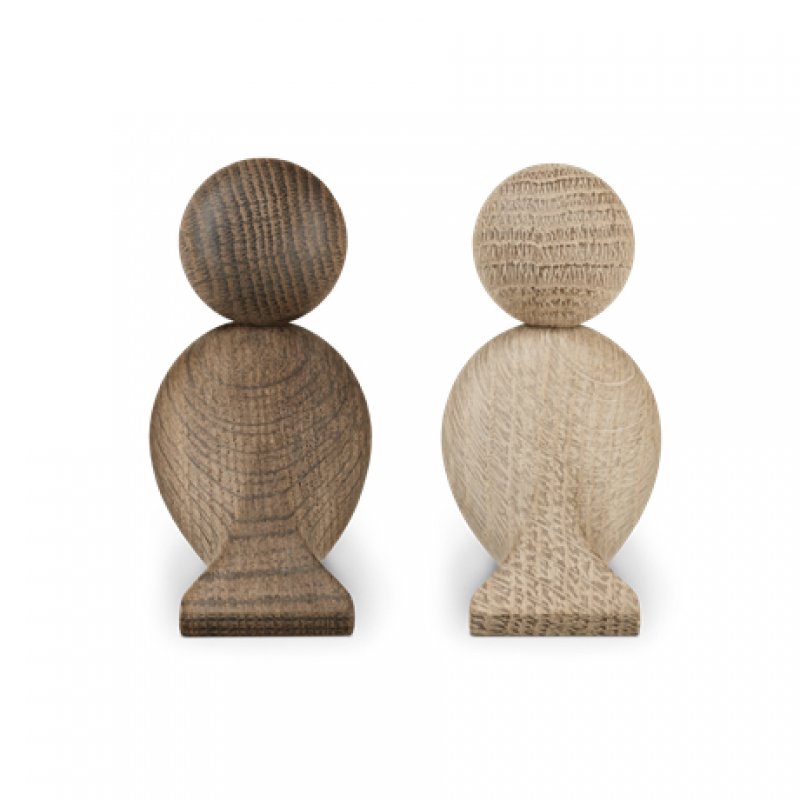 Kay Bojesen - Lovebirds oak/smoked oak 1 Pair (39204)