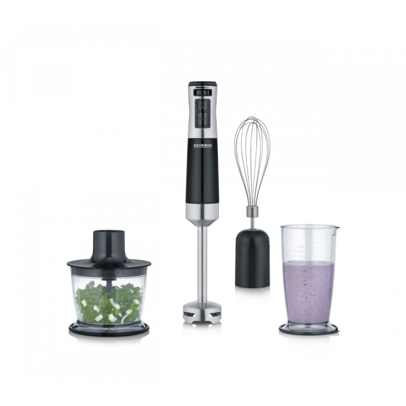 Severin SM 3772 blender 0.7 L Immersion blender 600 W Black, Stainless steel