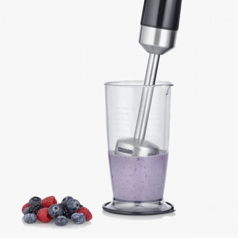 Severin SM 3772 blender 0.7 L Immersion blender 600 W Black, Stainless steel