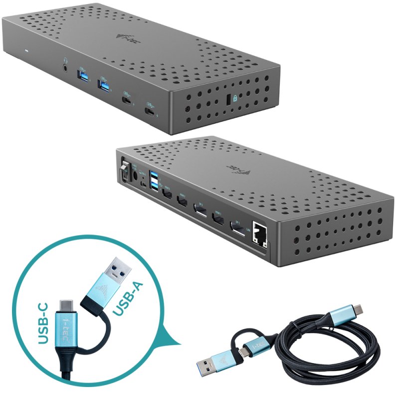 I-TEC USB 3.0 3X 4K DOCK GEN 2 USB 3.0/ C/ TB 3/4 PD100W