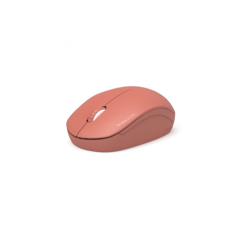 WIRELESS MOUSE TERRACOTA COLOR 3 BUTTONS AND SCROLL WHEEL DUAL