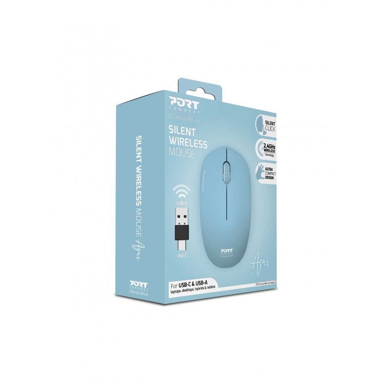 Port Designs 900544 souris Ambidextre RF sans fil Optique 1600 DPI