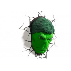 3DlightFX Hulk Face Light Figurine lumineuse décorative Vert 1 lampe(s) LED