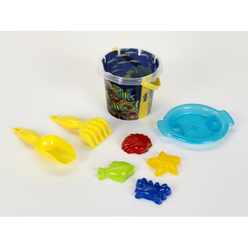 Theo Klein Aqua Action Corail - Seau De Plage 1 Litre, Garni