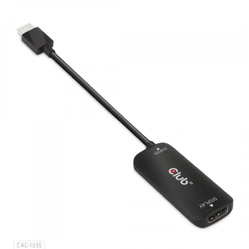 Club 3D HDMI + Micro USB auf DisplayPort 4K120Hz/8K30Hz, aktiver Adapter