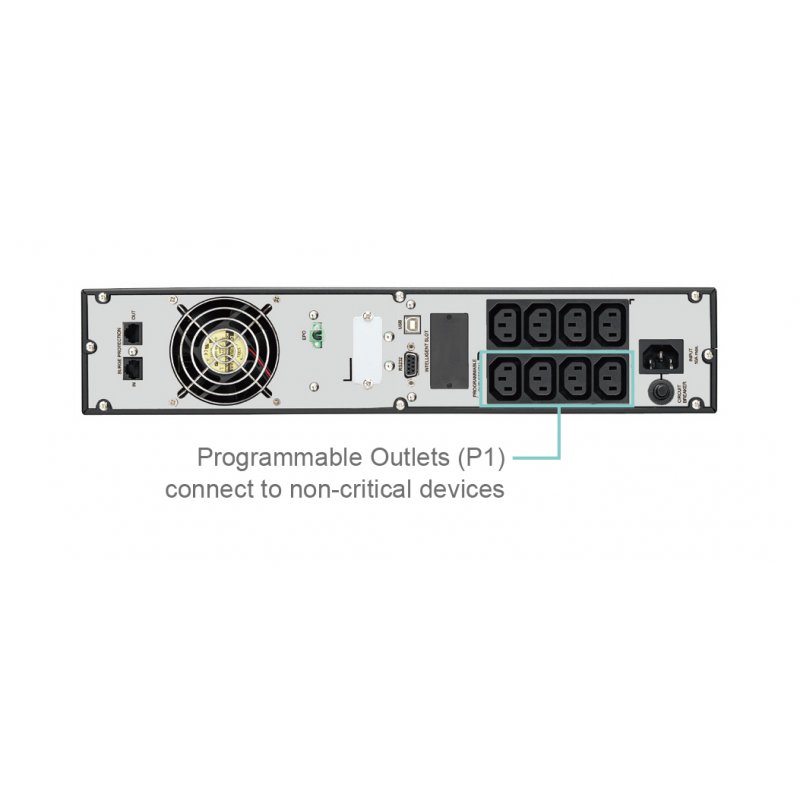 Fortron FSP Clippers RT 3K Rack/Tower Online UPS 3000VA 3000W,230V 6xIEC 6x12V/9AH Batterie