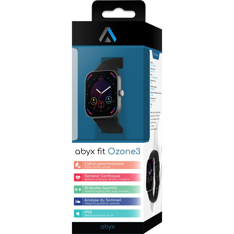 Montre Connectée Abyx Ozone 3 Noire